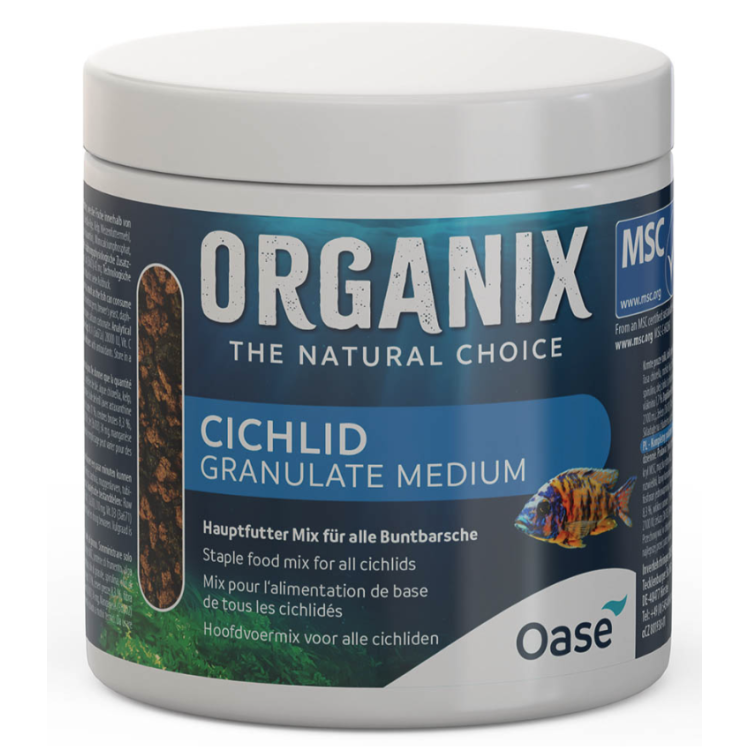 Hrana pesti Oase ORGANIX Cichlid Granulate M 250 ml - imagine 4